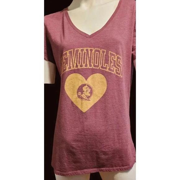 Florida State University National Collegian Garnet/Gold Womens SS T-Shirt  MED - Picture 3 of 6